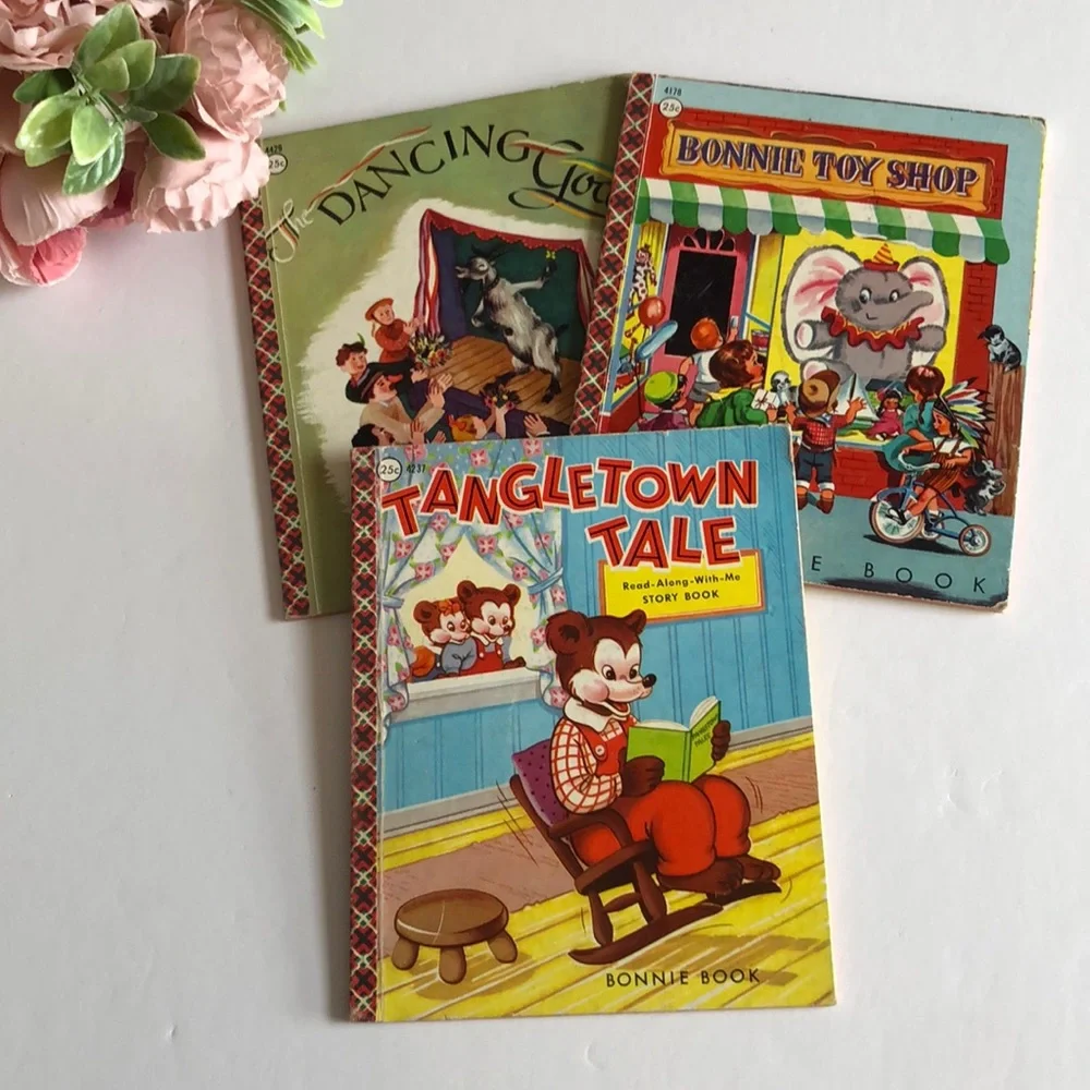 Bonnie Books 1960s Vintage Childrens Books